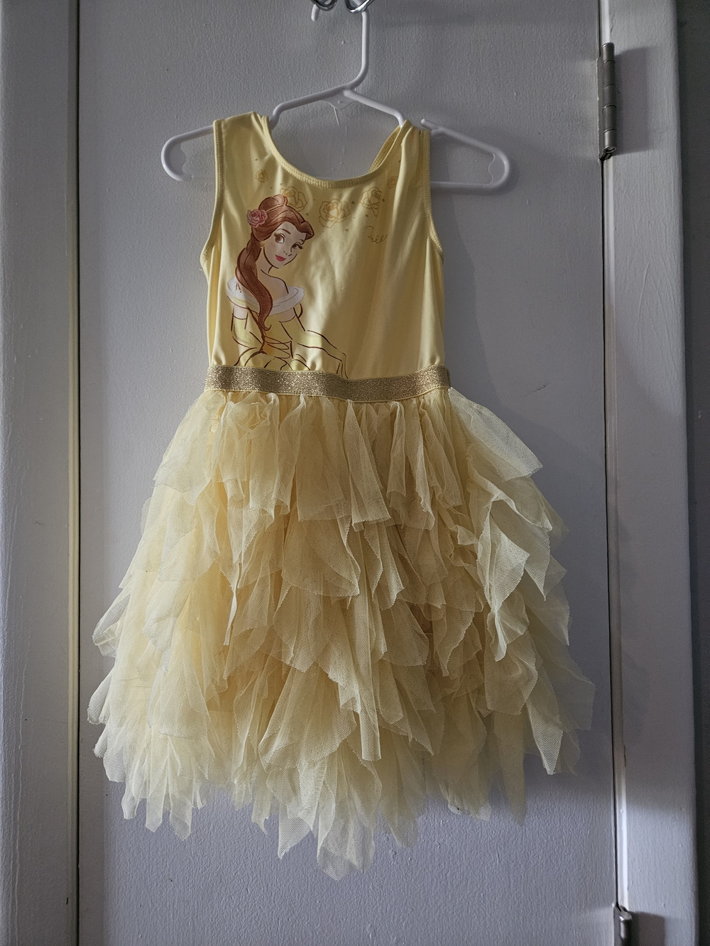 Disney Yellow Belle Tulle Princess Dress